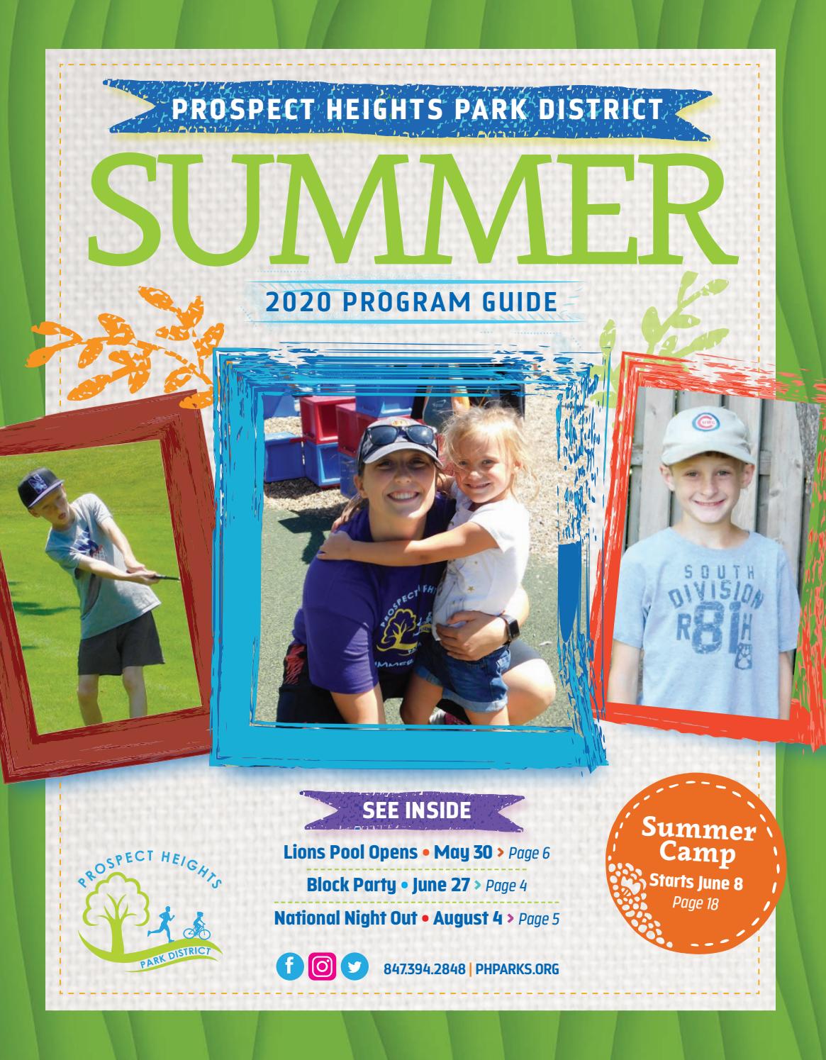 Prospect Heights Park District Summer 2020 Program Guide by Kearns Design Kathleen Kearns Issuu