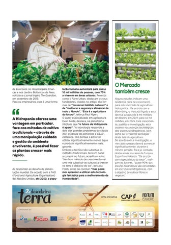 Page 57 of Redescobrir a Terra Sabes como plantar sem terra?