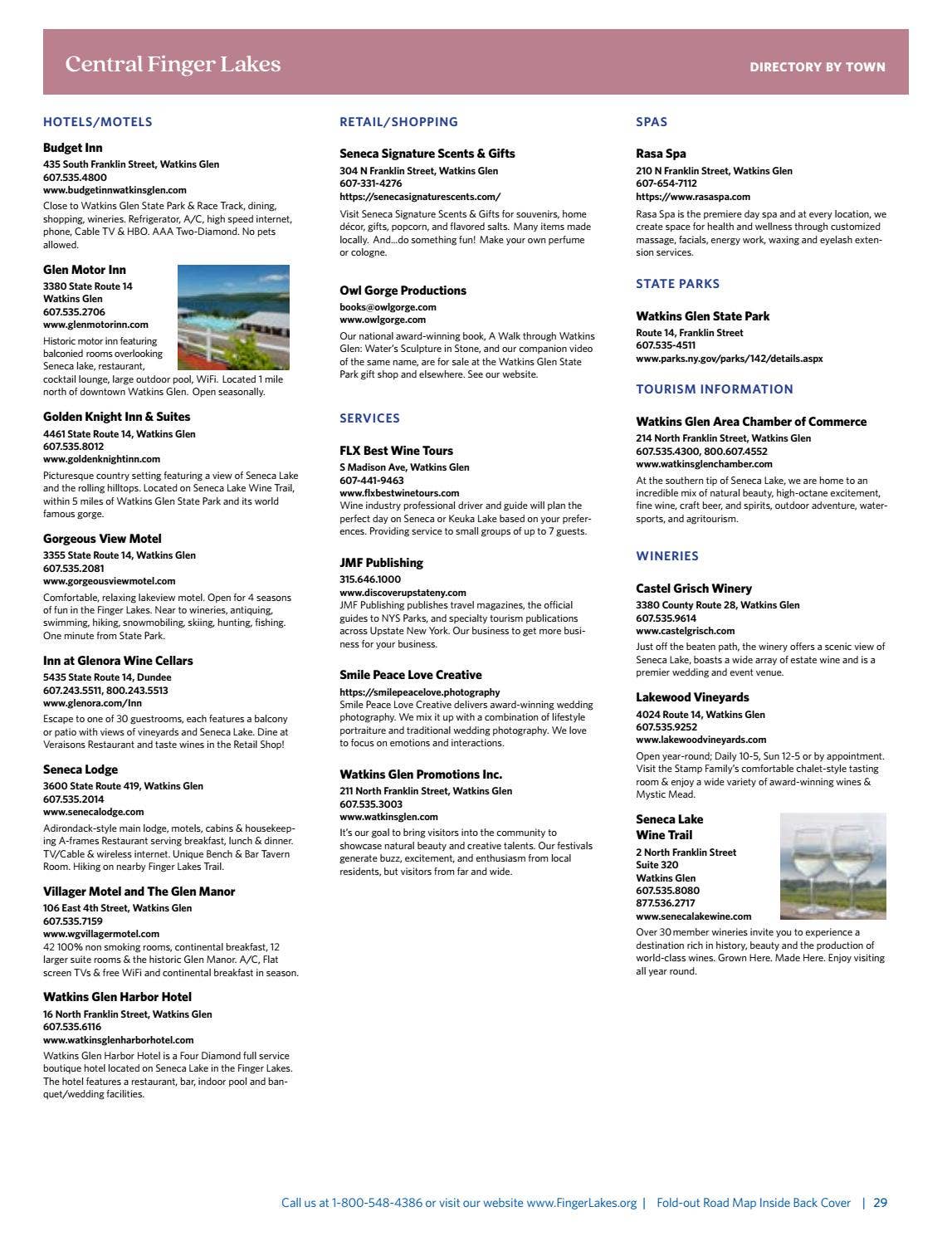 Finger Lakes Tourism Alliance Reference: 2020 Finger Lakes Regional Travel Guide By Finger Lakes Tourism