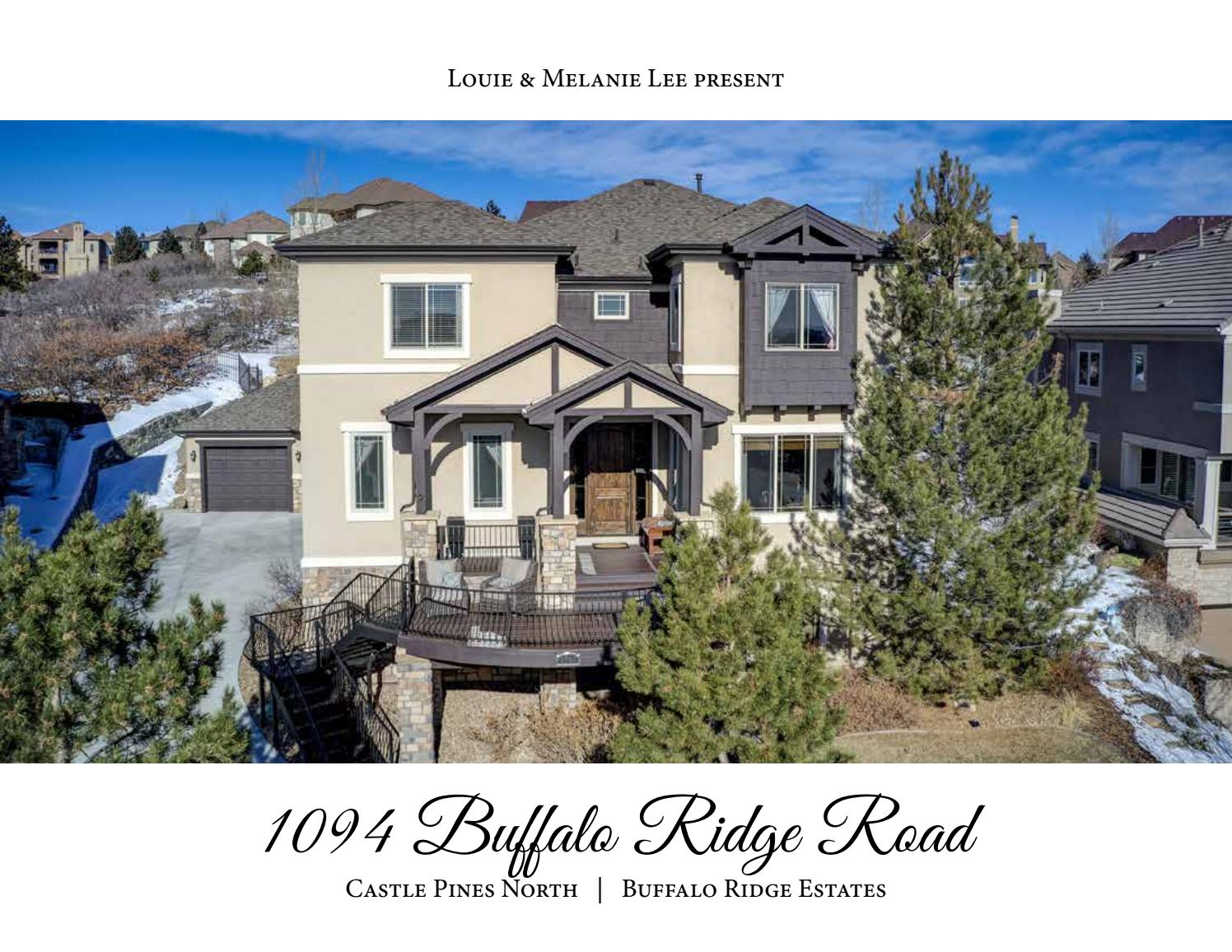 1094 Buffalo Ridge Road in Castle Pines Presented by Louie and Melanie