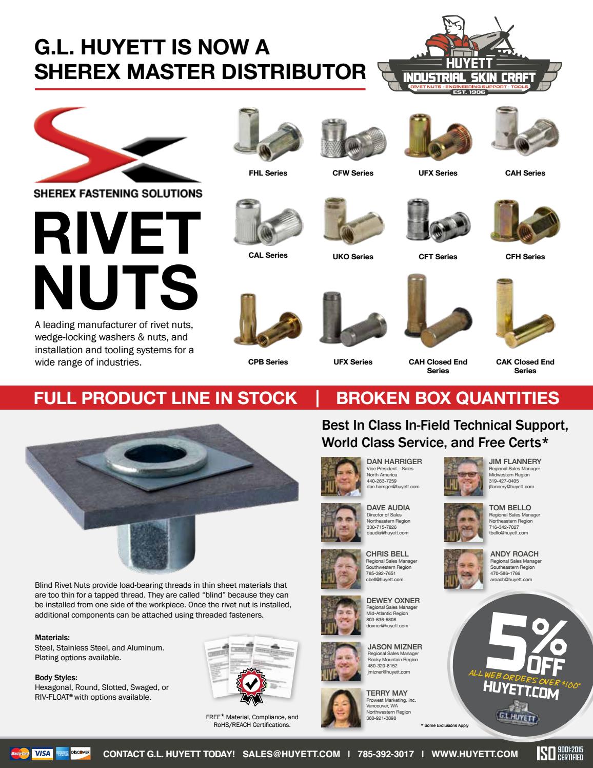 Sherex Fastening Solutions Rivet Nuts by G.L. Huyett - Issuu