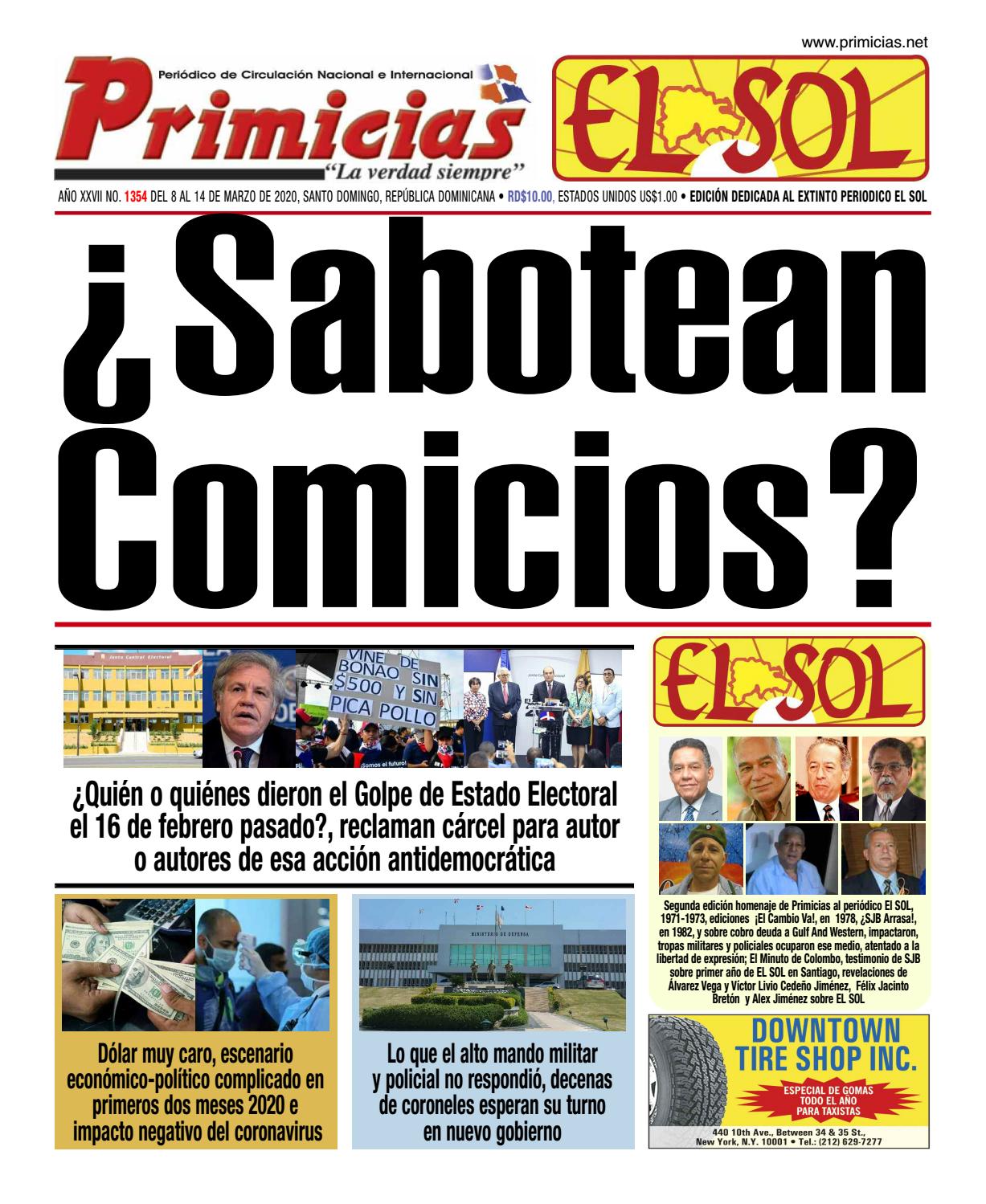 Primicias 1354 y el Sol by Primicias Periodico - Issuu