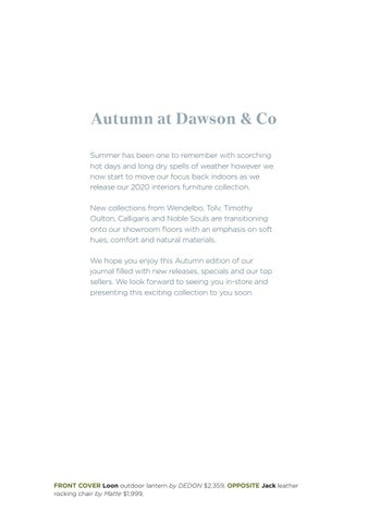 Dawson & Co 灯饰目录 · The 家居 Edit 秋季 20 from Dawson and Co 第 2 页