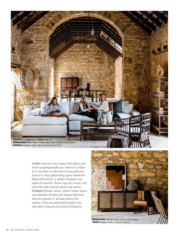 OZ Design Furniture 家具目录 · OZ DESIGN FURNITURE 冬季 2020 趋势 指南 第 18 页