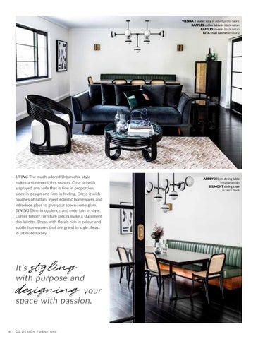 OZ Design Furniture 家具目录 · OZ DESIGN FURNITURE 冬季 2020 趋势 指南 第 6 页