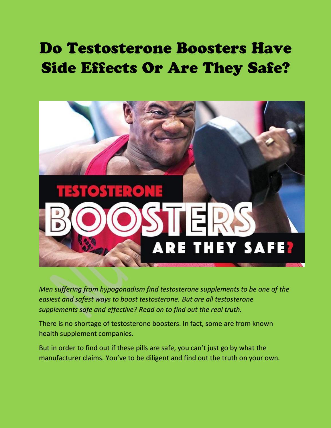 Do Testosterone Boosters Have Side Effects? [Find The Truth] by Nutri