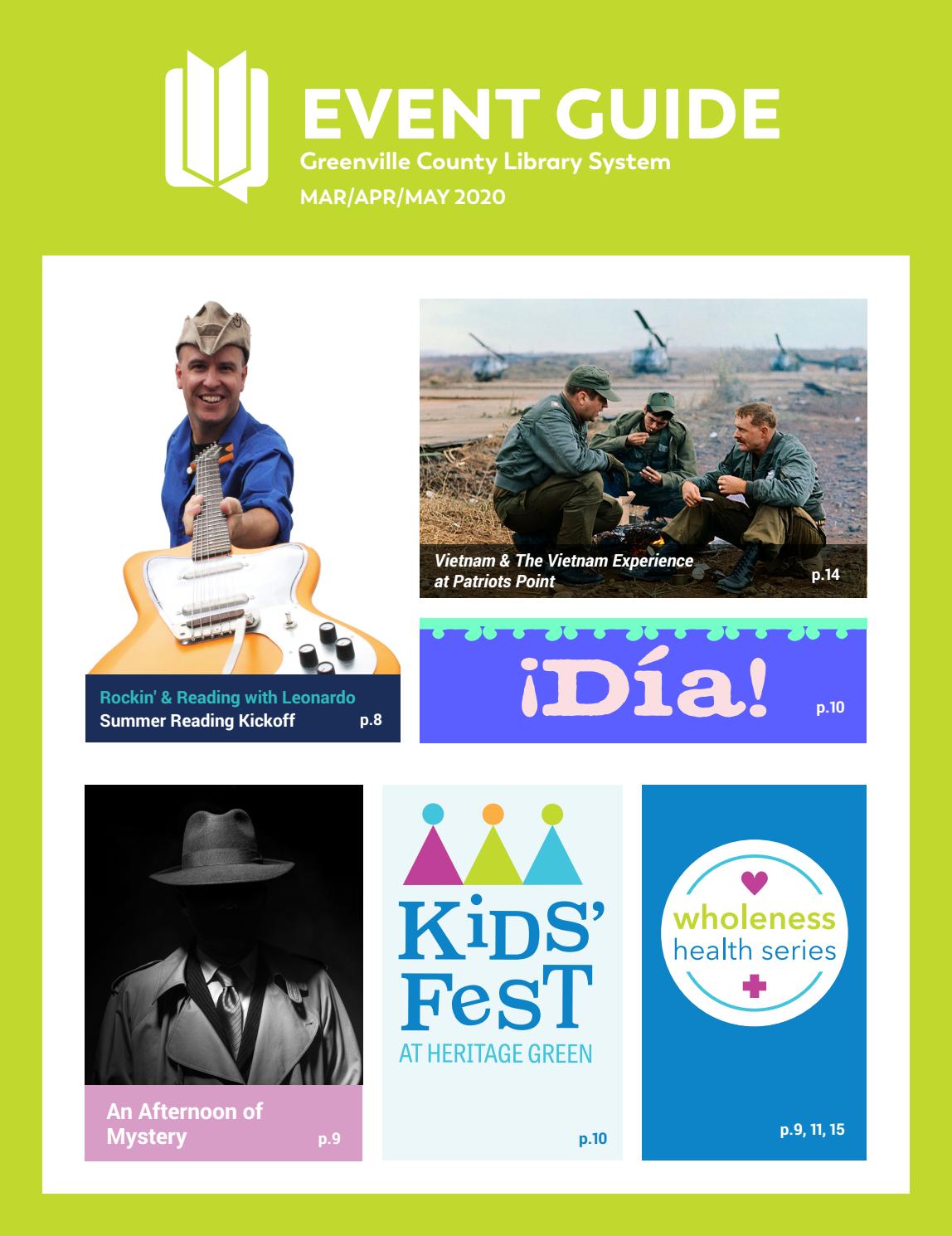 Mar/Apr/May 2020 Event Guide by Greenville County Library System Issuu