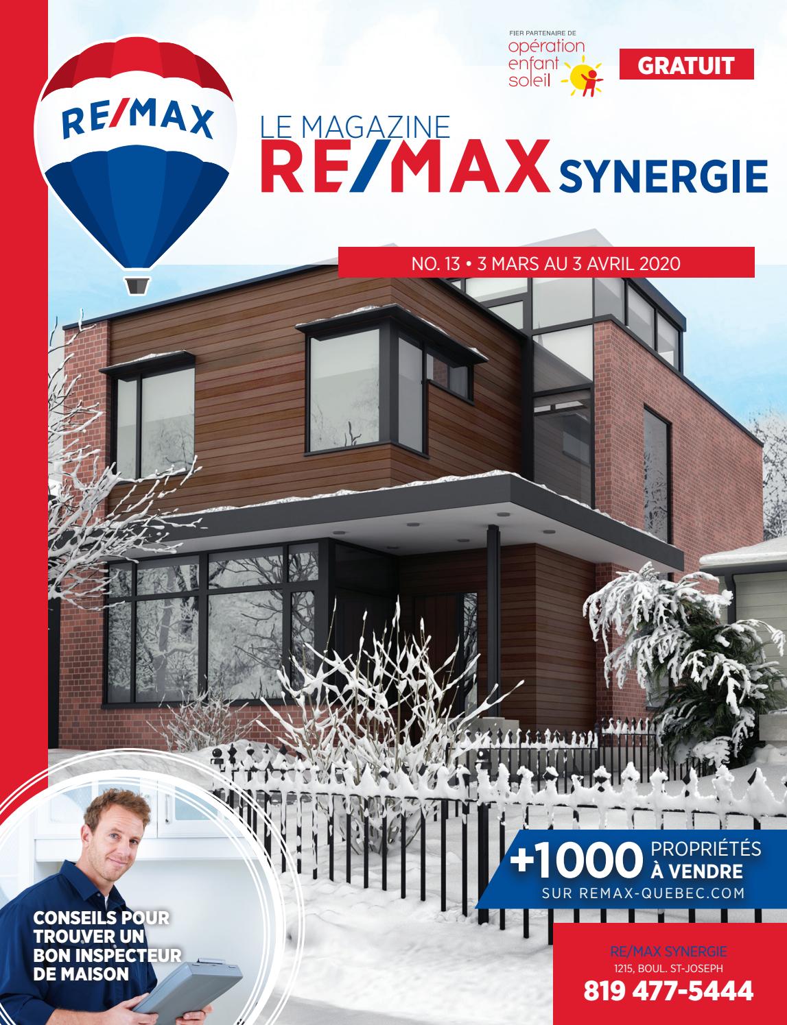 RE/MAX Synergie édition mars 2020 by Zig21 Issuu