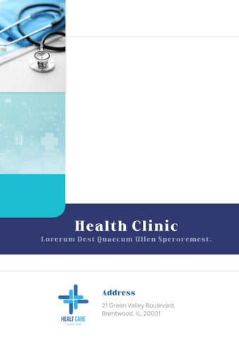Health Clinic 小册 家具手册 第 12 页