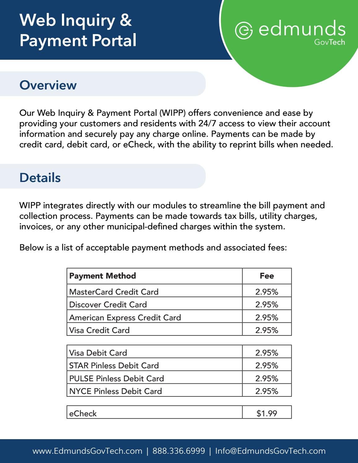Web Inquiry & Payment Portal by Edmunds GovTech - Issuu