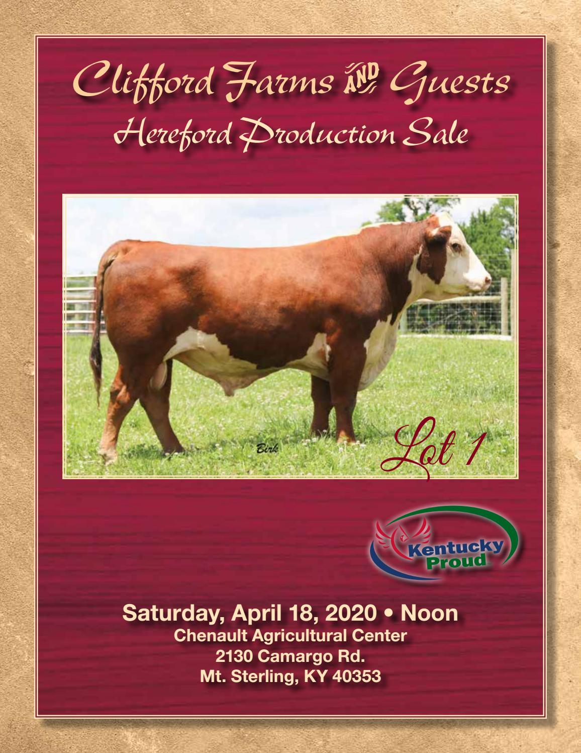 Clifford Farms & Guests Annual Production Sale by American Hereford