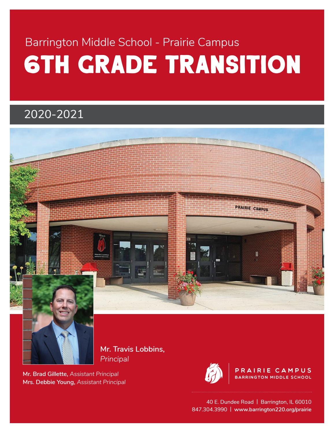 BMS Prairie 6th Grade Transition Booklet 2019 by Barrington 220 Issuu
