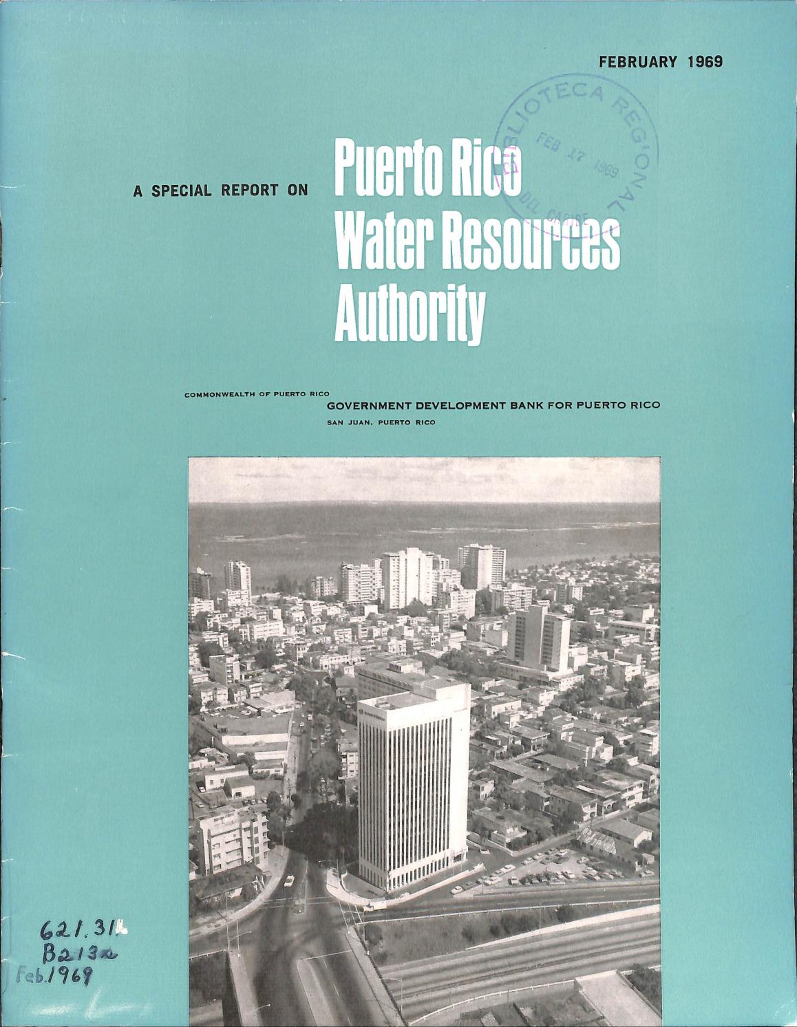 Puerto Rico Water Resources Authority (feb. 1969) by La Colección