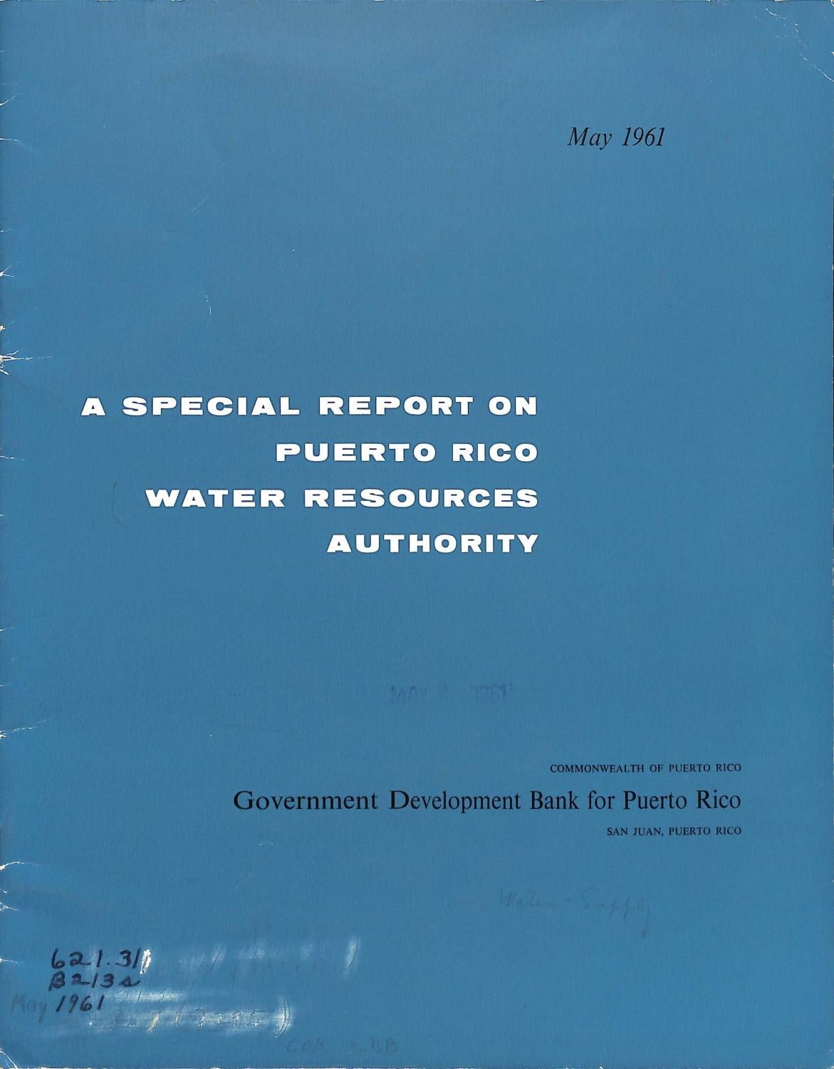 Puerto Rico Water Resources Authority (may 1961) by La Colección