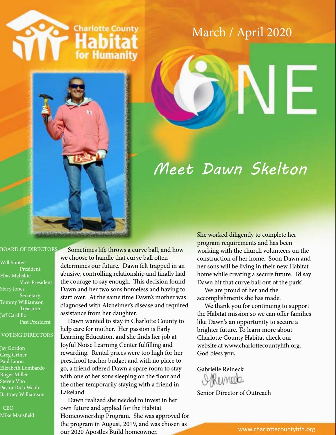 Charlotte County Habitat's March / April Newsletter by Charlotte County