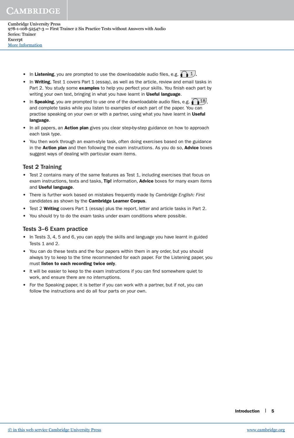 First Trainer 2: Six Practice Tests without Answers with Audio by 華泰文化 ...