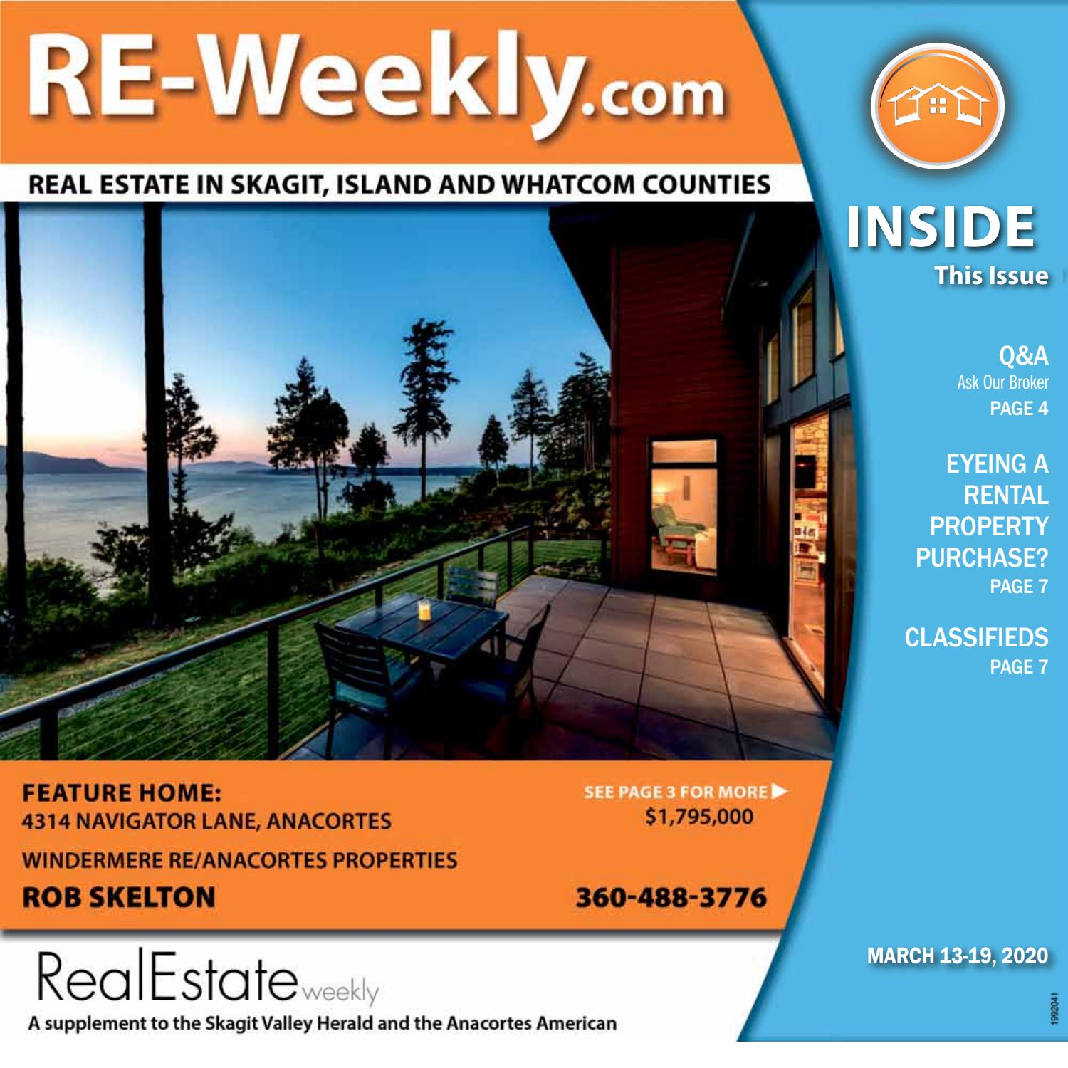 Real Estate Weekly March 13, 2020 by Skagit Publishing Issuu