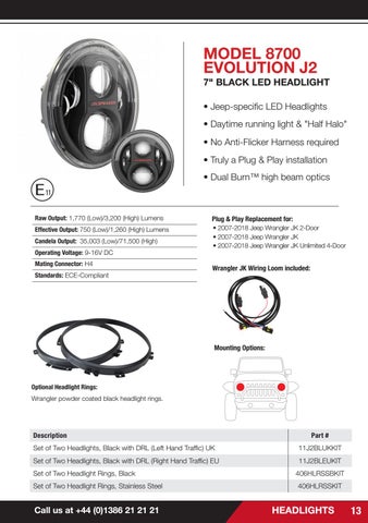 Mobile Centre 2020 版 of LED 灯饰 Upgrades for Jeep Wrangler JK made between 2007 and 2018 第 13 页