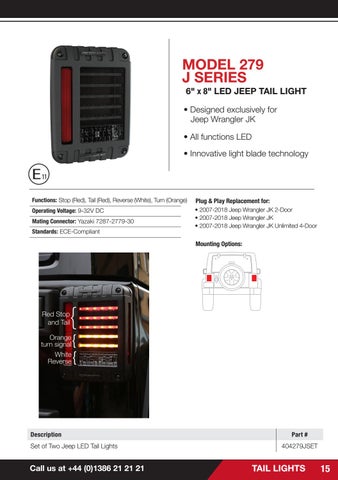 Mobile Centre 2020 版 of LED 灯饰 Upgrades for Jeep Wrangler JK made between 2007 and 2018 第 15 页