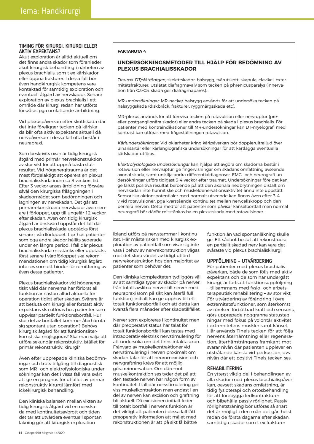 Ortopediskt Magasin nr 1 2020 Vebuka.com