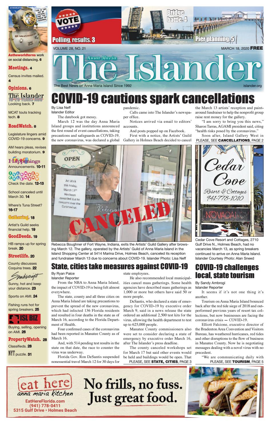The Islander Newspaper E-Edition Wednesday, March. 18, 2020 by The Anna