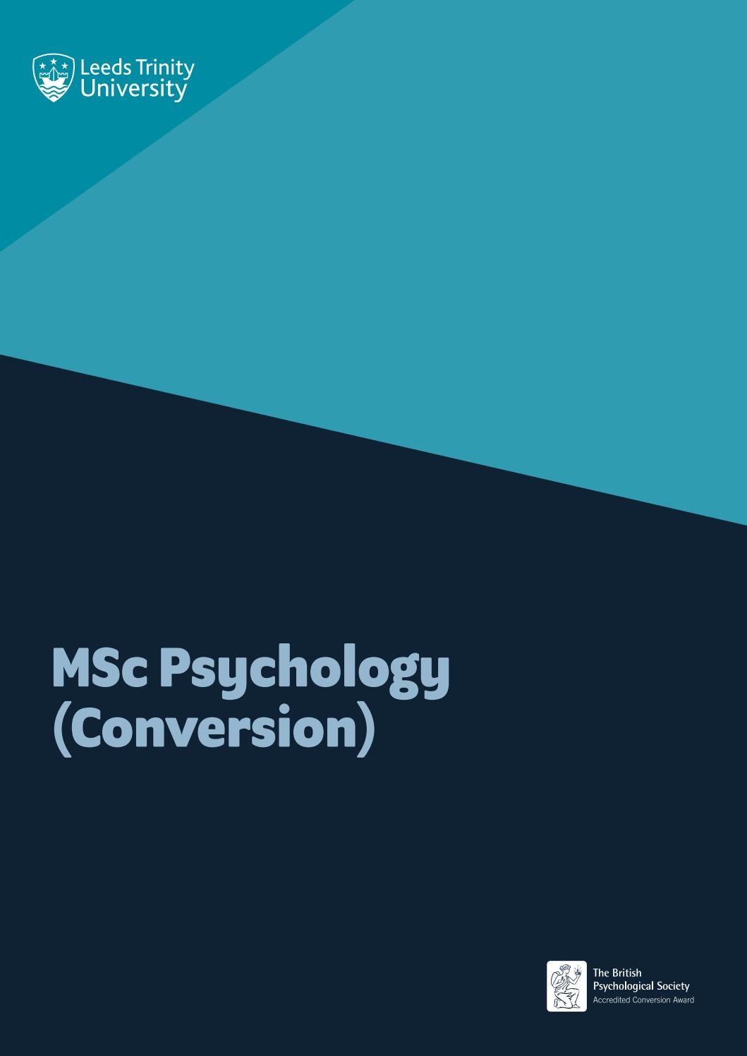 MSc Psychology (Conversion) Leeds Trinity University by Leeds Trinity