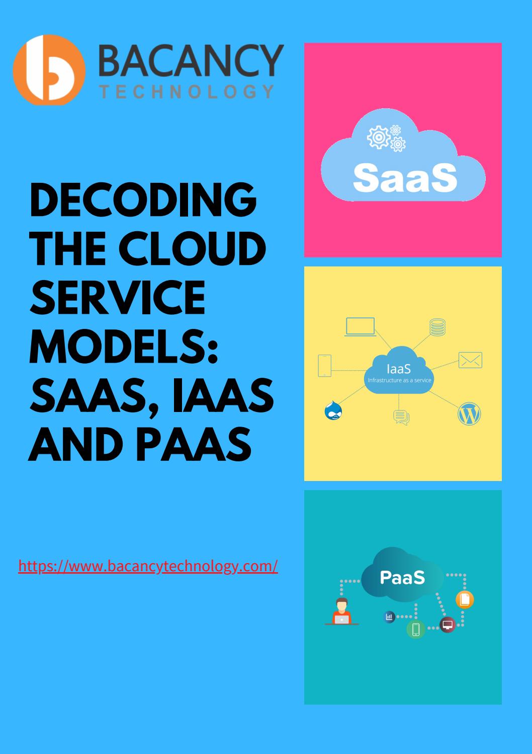 Decoding the Cloud Service Models: SaaS, IaaS and PaaS by Bacancy ...