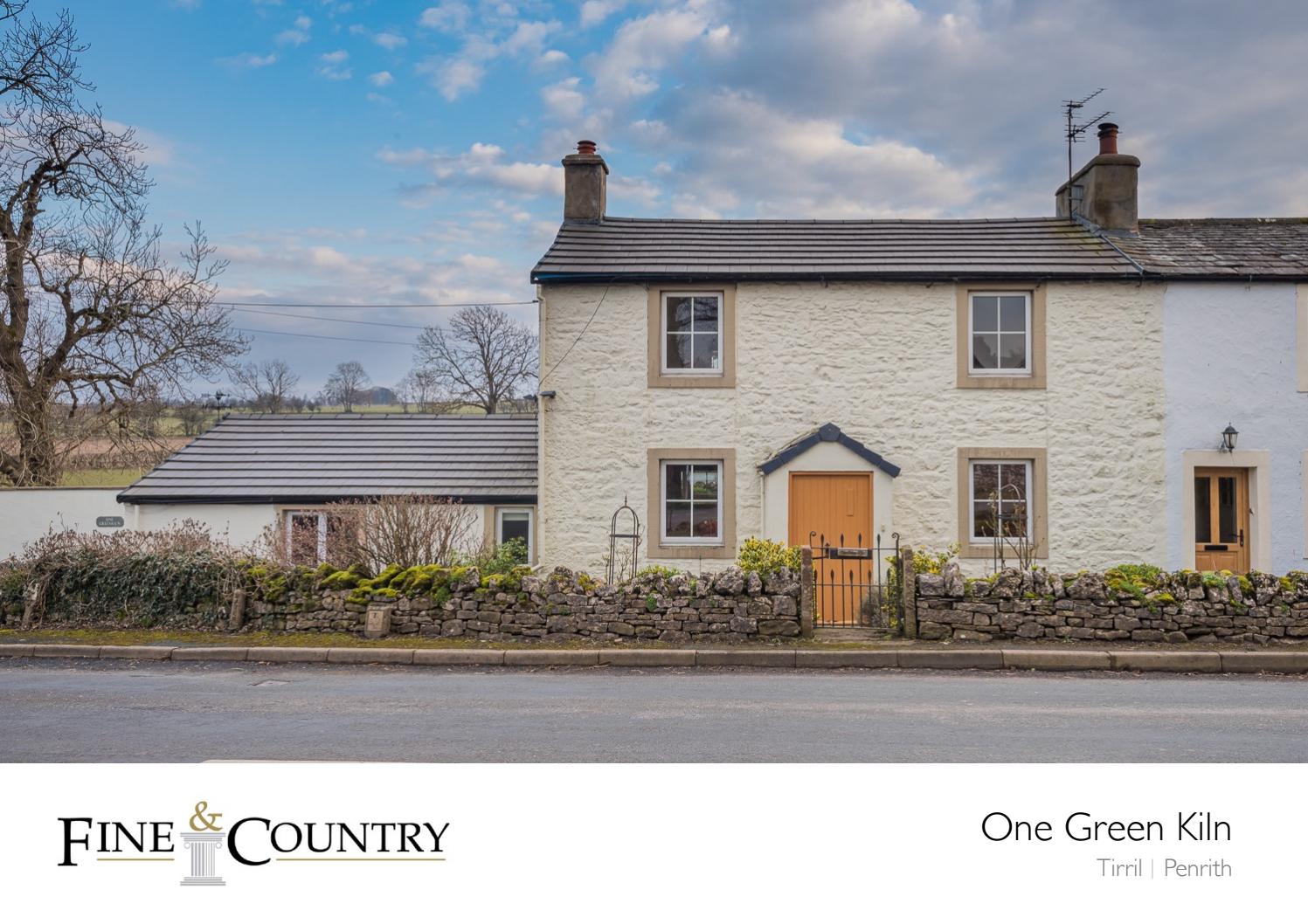 Sales brochure for 'One Green Kiln', Tirril, Penrith by Fine & Country