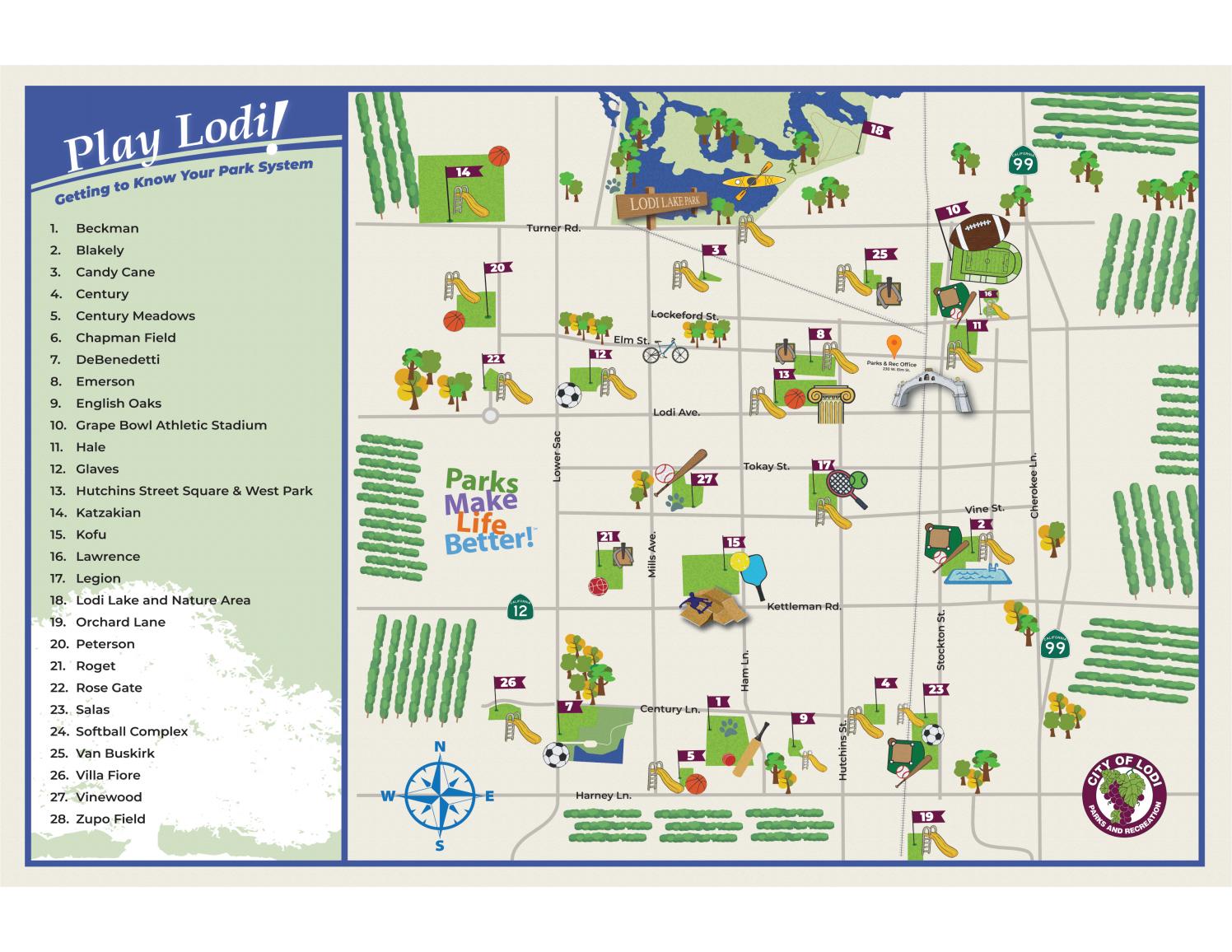 Lodi Parks Map by Lodi Parks & Rec Issuu
