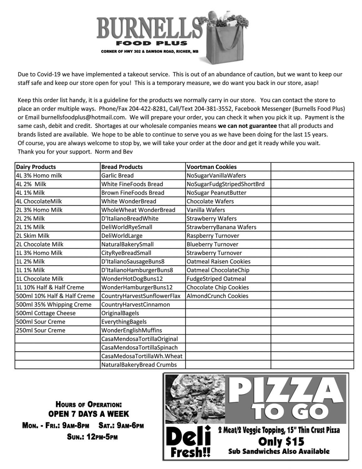 Burnell's Food Plus catalog by The Dawson Trail Dispatch Issuu