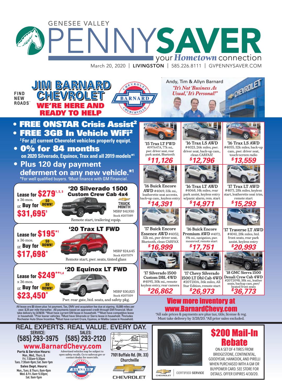 Livingston Edition Genesee Valley Penny Saver 3202020 by Featured