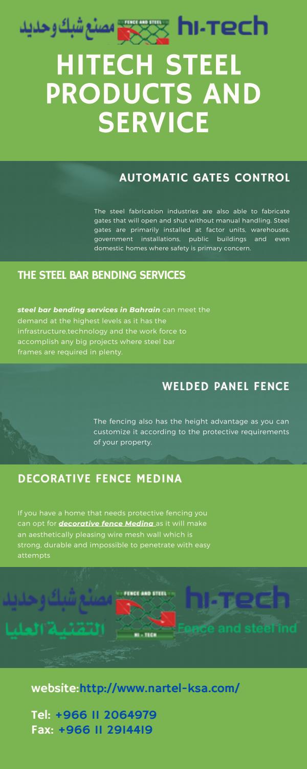 Hitech steel and Products by HiTech Steel and Fence Industries Issuu