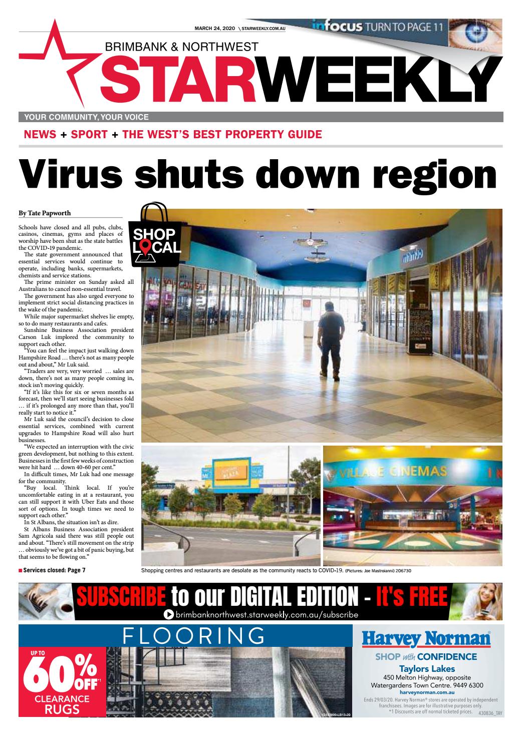 Brimbank North West Star Weekly 24th March 2020 By Star Weekly Issuu