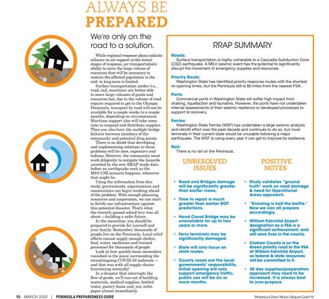 Special Sections - Peninsula Emergency Preparedness 指南 2020 第 10 页