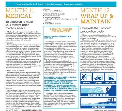 Special Sections - Peninsula Emergency Preparedness 指南 2020 第 18 页