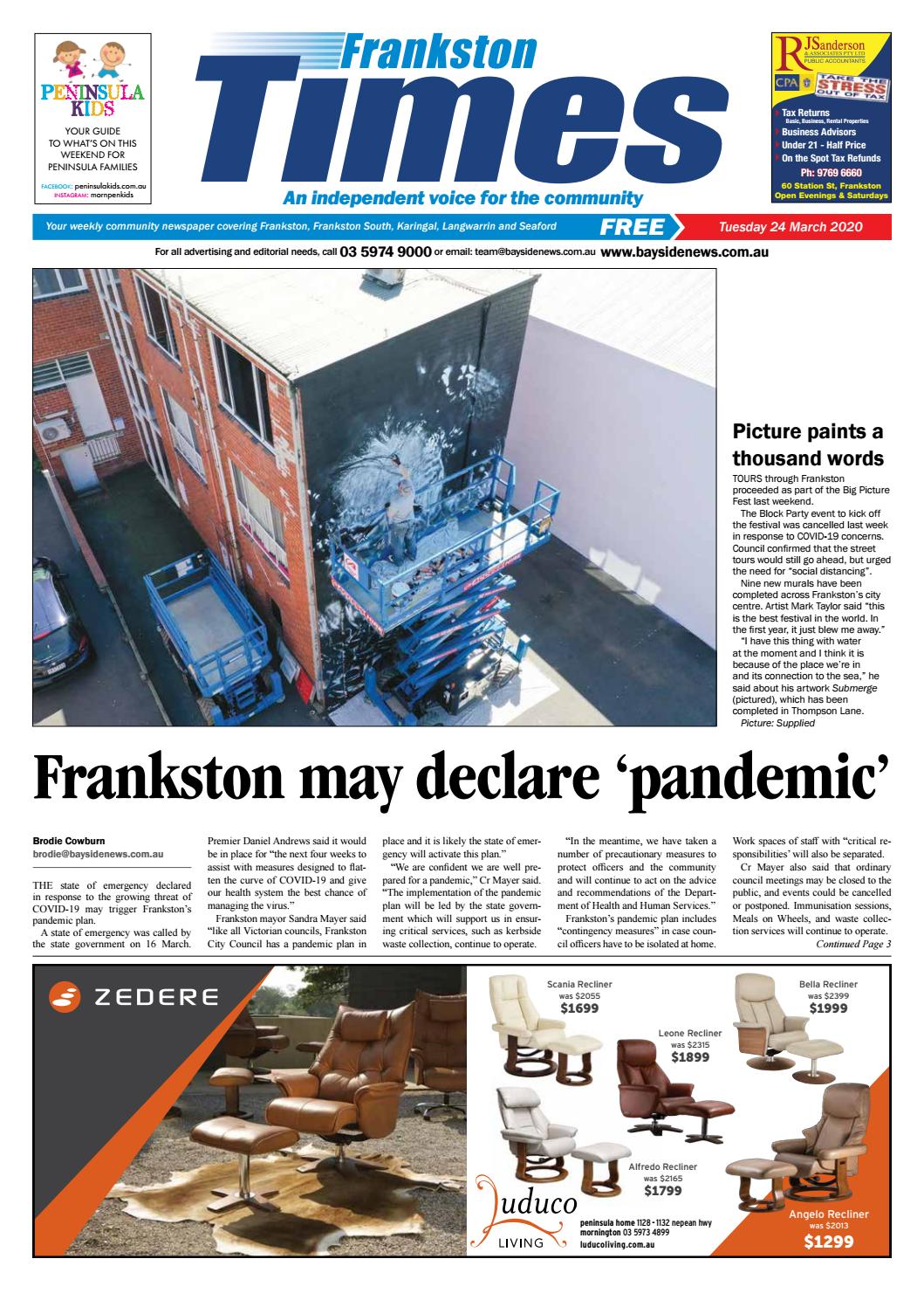 Frankston Times 24 March 2020 by Mornington Peninsula News Group Issuu