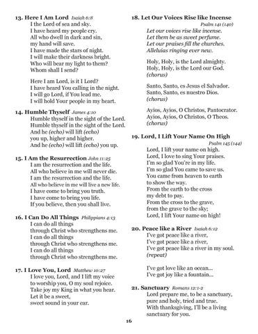 Chapel Program 第 16 页