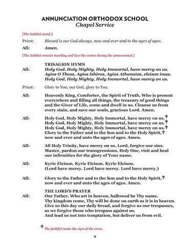 Chapel Program 第 2 页