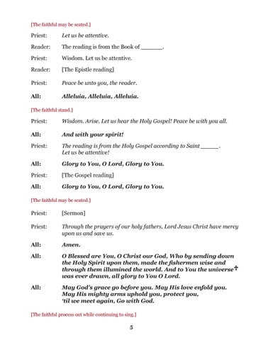 Chapel Program 第 5 页
