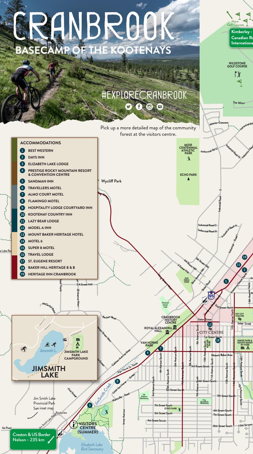 Cranbrook Overview Map Cranbrook Experience Guide by Kootenay Rockies Tourism - Issuu