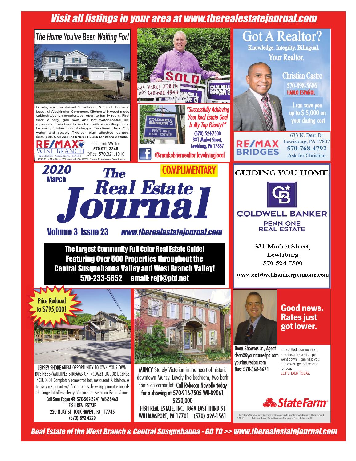 The Real Estate Journal West Branch/Central Susquehanna Valley Vol 3