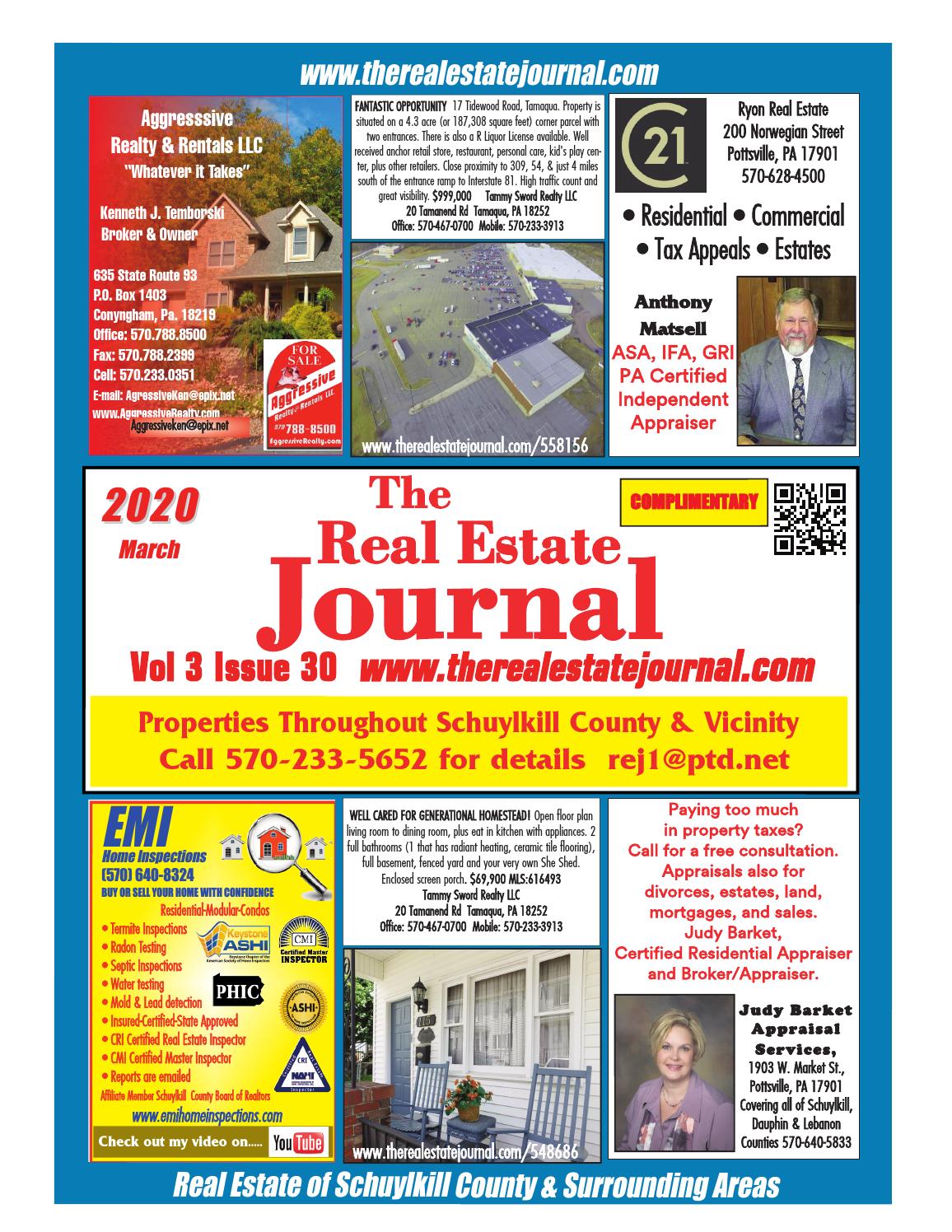 The Real Estate Journal Schuylkill County Vol 3 Issue 30 by REJournal