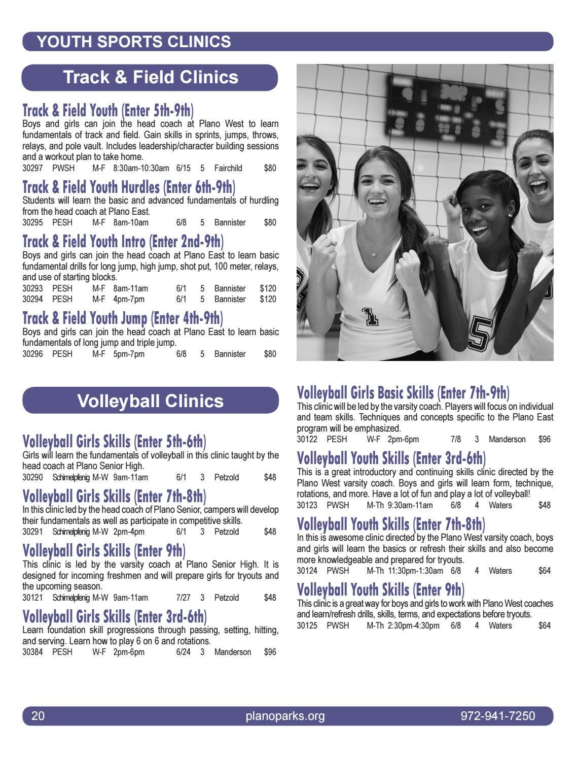Plano Parks and Recreation Summer 2020 Catalog by Plano Parks and ...