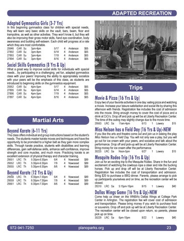 Plano Parks and Recreation Summer 2020 Catalog by Plano Parks and ...
