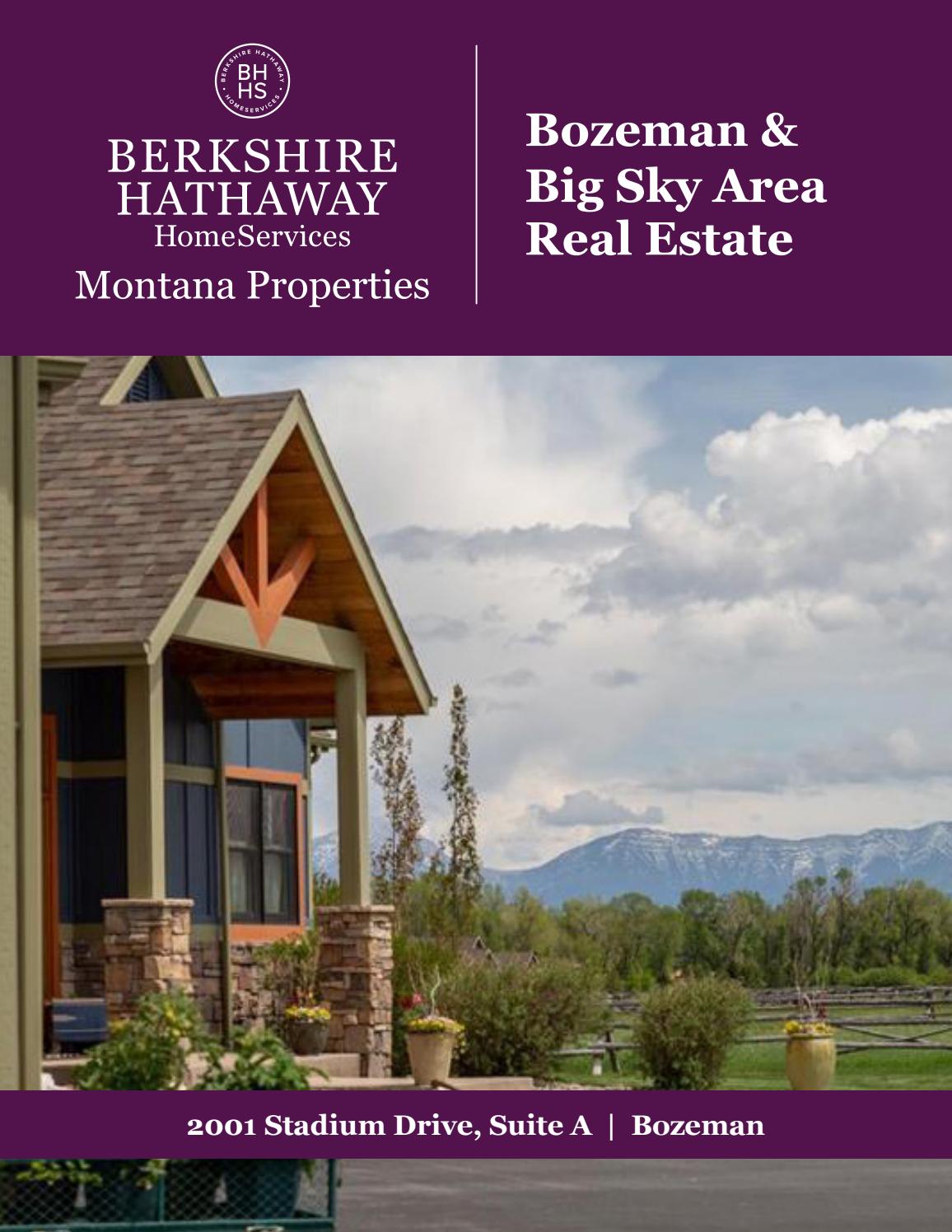 2020 Spring Bozeman and Big Sky Area Real Estate by Berkshire Hathaway