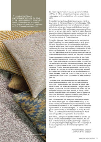 Rapport annuel Fedustria 2019-2020 第 7 页