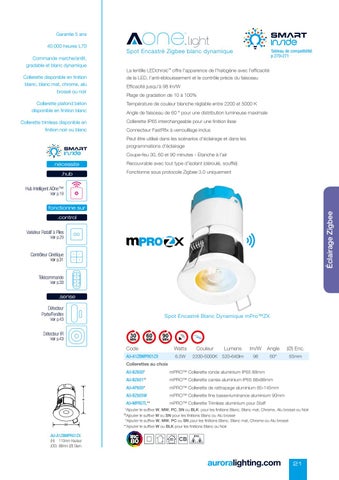 Aurora Lighting 灯饰目录 · Aurora Solutions Eclairage Intelligent - 法国 2020 第 23 页