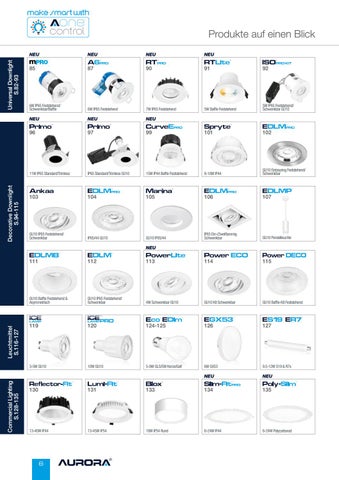 Aurora Lighting 灯饰目录 · Aurora 智能 灯饰 Solutions - 德国 2020 第 8 页