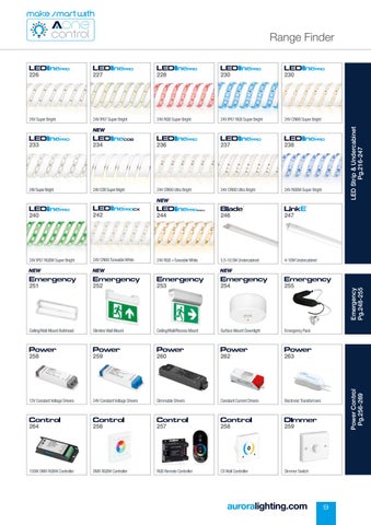 Aurora Lighting 灯饰目录 · Aurora 智能 灯饰 Solutions - 欧盟 2020 第 11 页