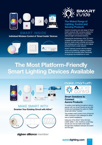 Aurora Lighting 灯饰目录 · Aurora 智能 灯饰 Solutions - 欧盟 2020 第 13 页